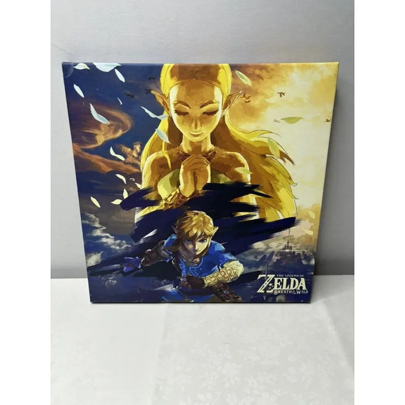 Zelda & LINK The Legend of Zelda Breath of the Wild Nintendo 12x12 - Picture 1 of 4